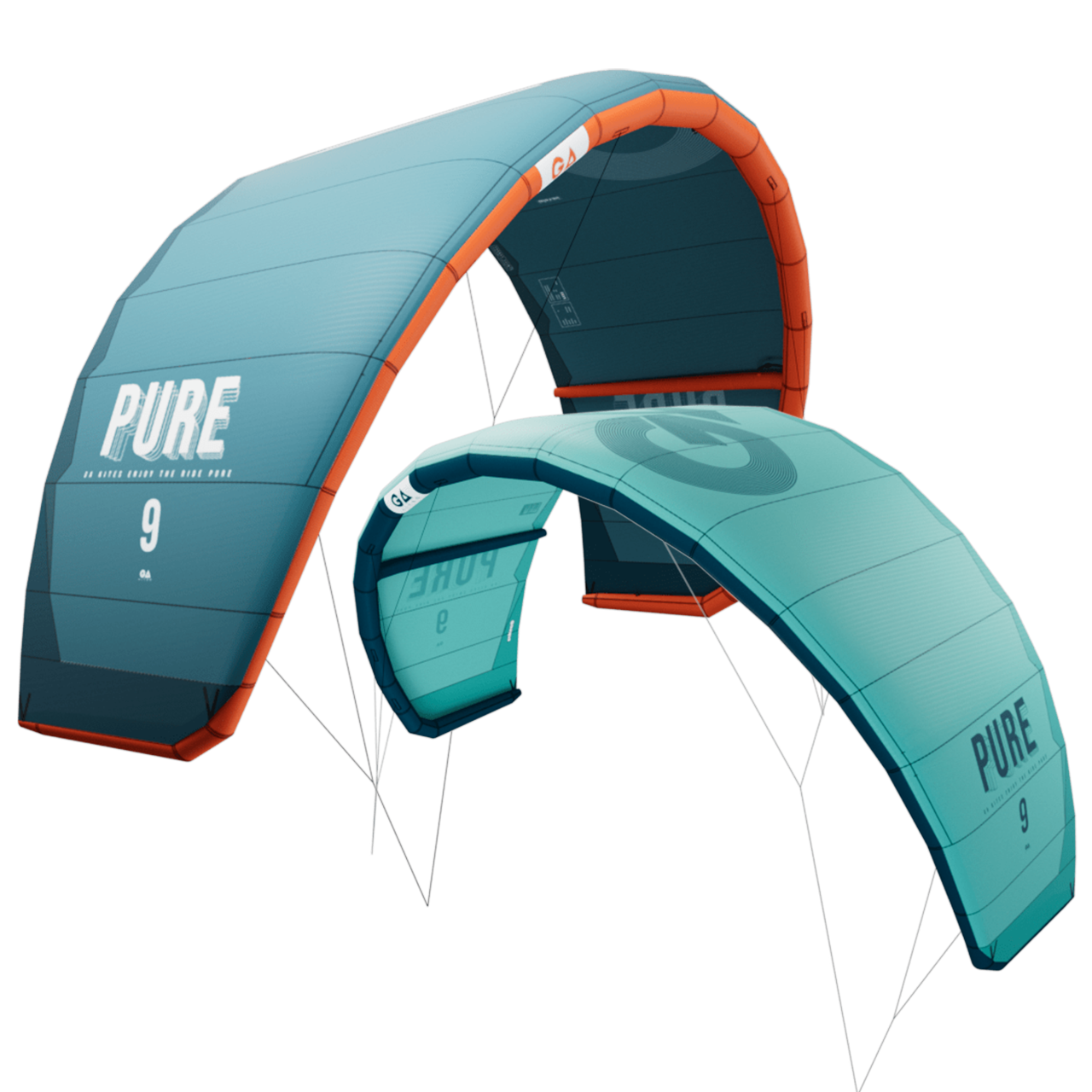 GA Kites, Pure 2023 kiteboarding, kitesurfing